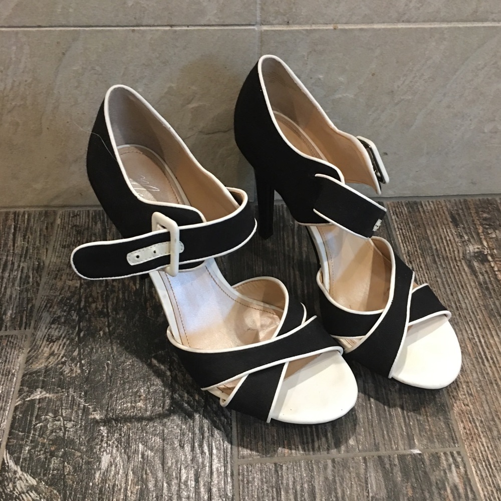 Barely worn open toe high heels